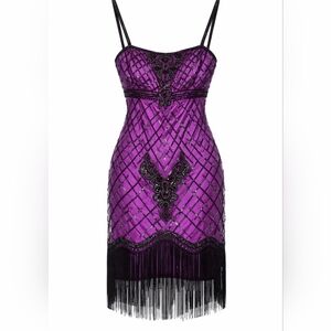 Sue Wong Dresses | Sue Wong Nocturne Designer Black Beaded Feather Gatsby Dress Size 4 | Color: Black | Size: 4 | Pm-42471370's Closet